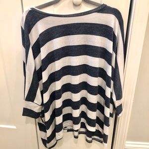 Stripe Dolman Top